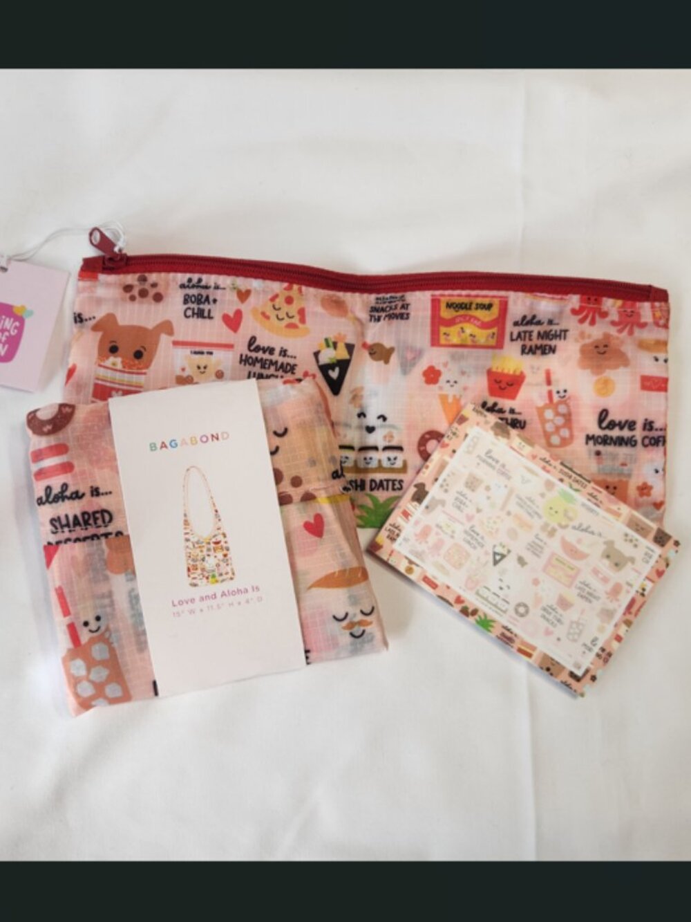 EDEN IN LOVE Foldable Bag, Pouch, and Post It Set